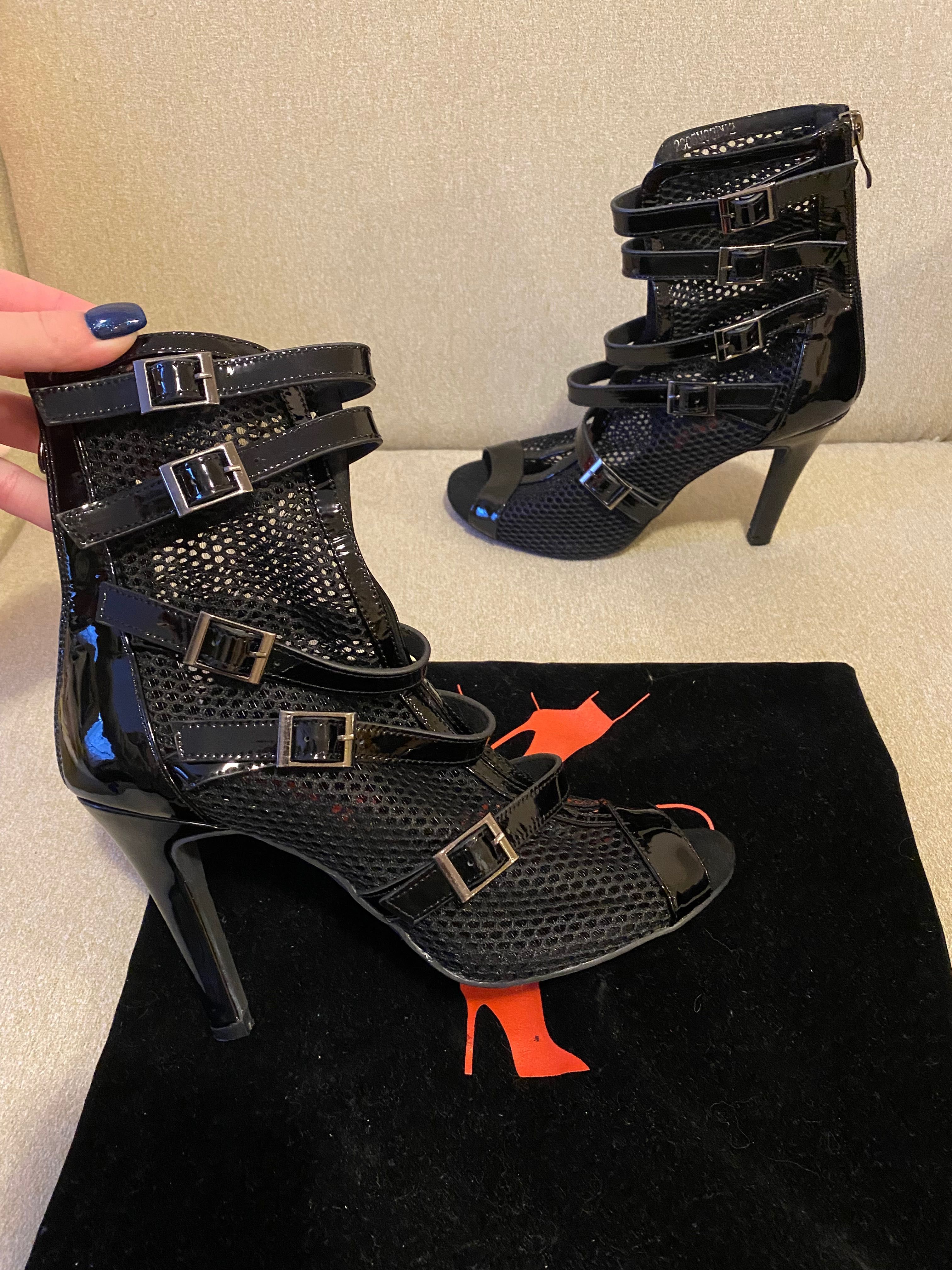 VAMP Vertigo Heels, черни танцуващи токчета, размер 39