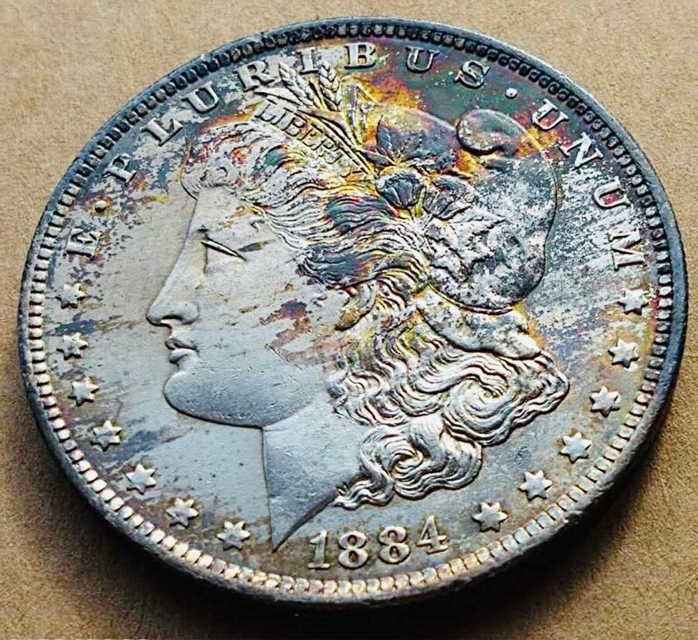 Морган долар 1884г.