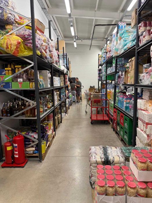 Стелаж метален за тежки стоки за магазин и архив