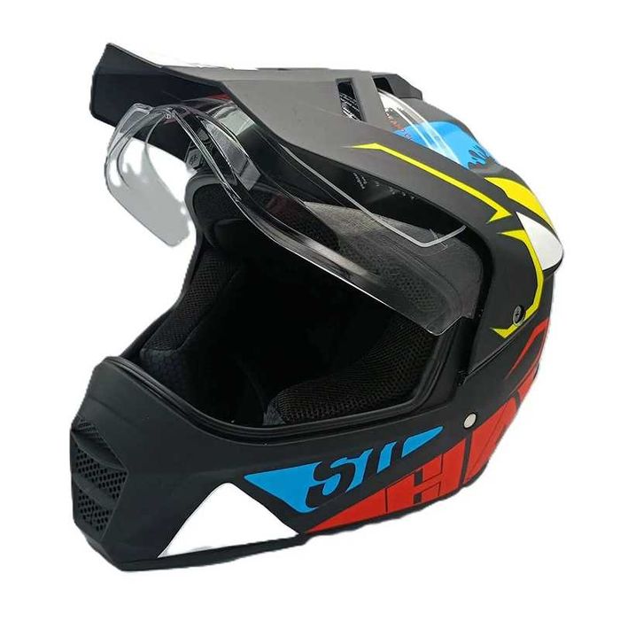 Кросова каска с визьор, Full Face, DOT, Размер: M; L; XL - Вело, Мото