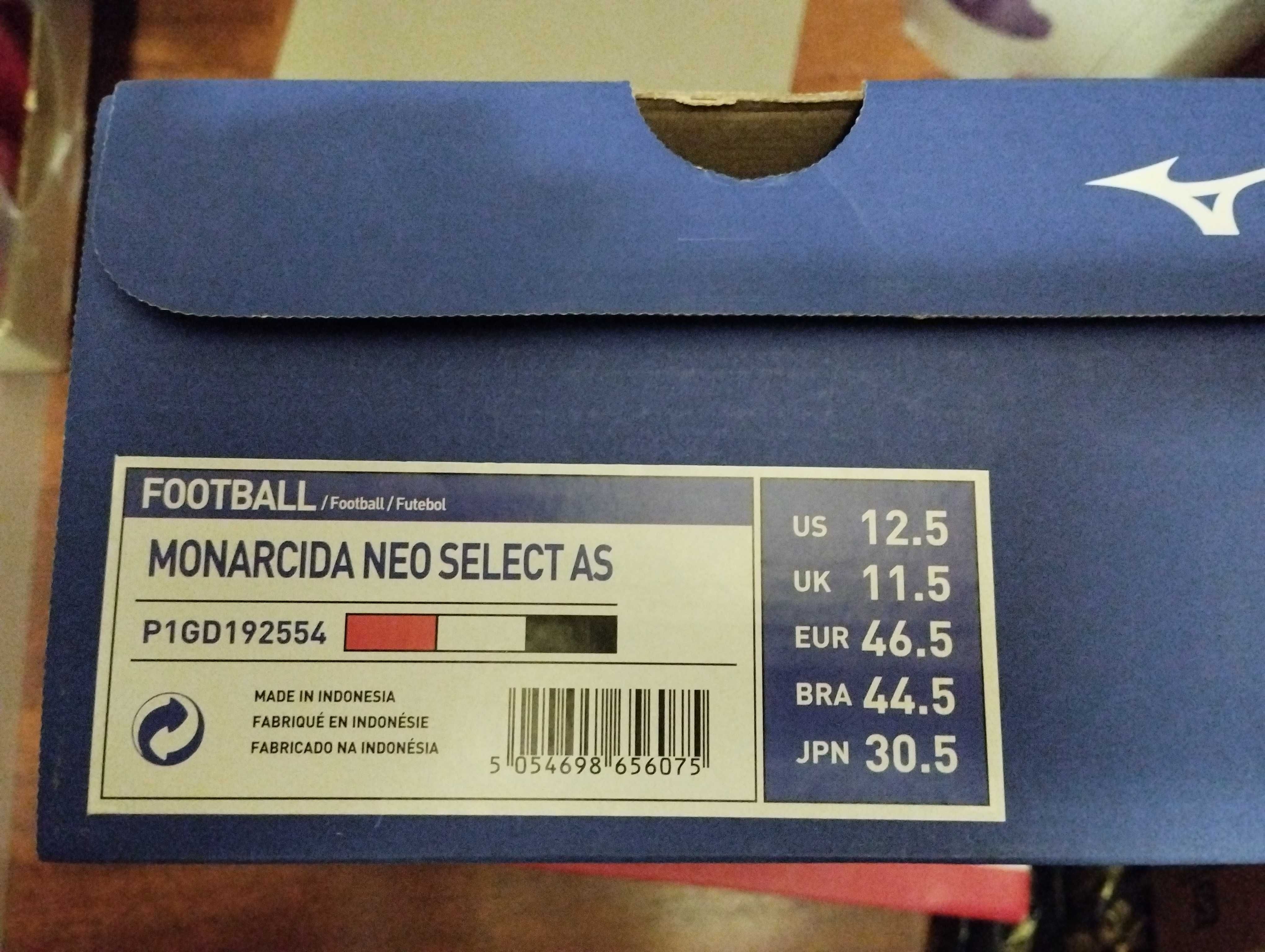 Футболни обувки Мизуно Mizuno Monarcida Neo Select AS номер 46.5