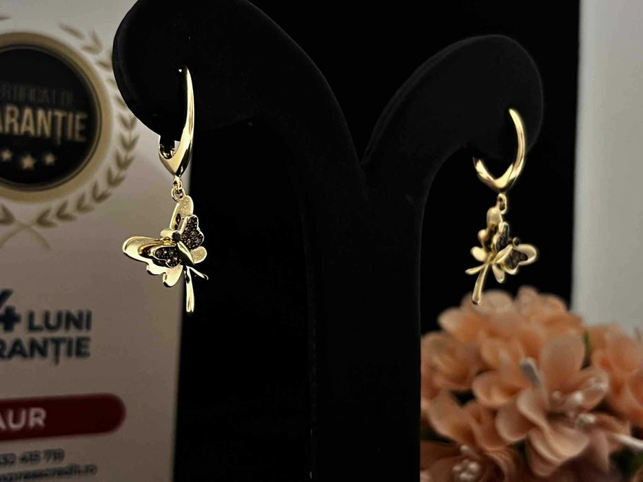 Cercei Aur 14k 4.09g (AG16 Moldova b31744)-Garantie 2 ani!