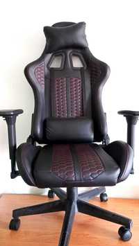 Геймърски стол NIBE черно/червено