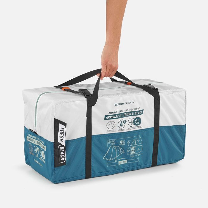 Cort cu bețe Camping Arpenaz Fresh&Black - produs resigilat Decathlon