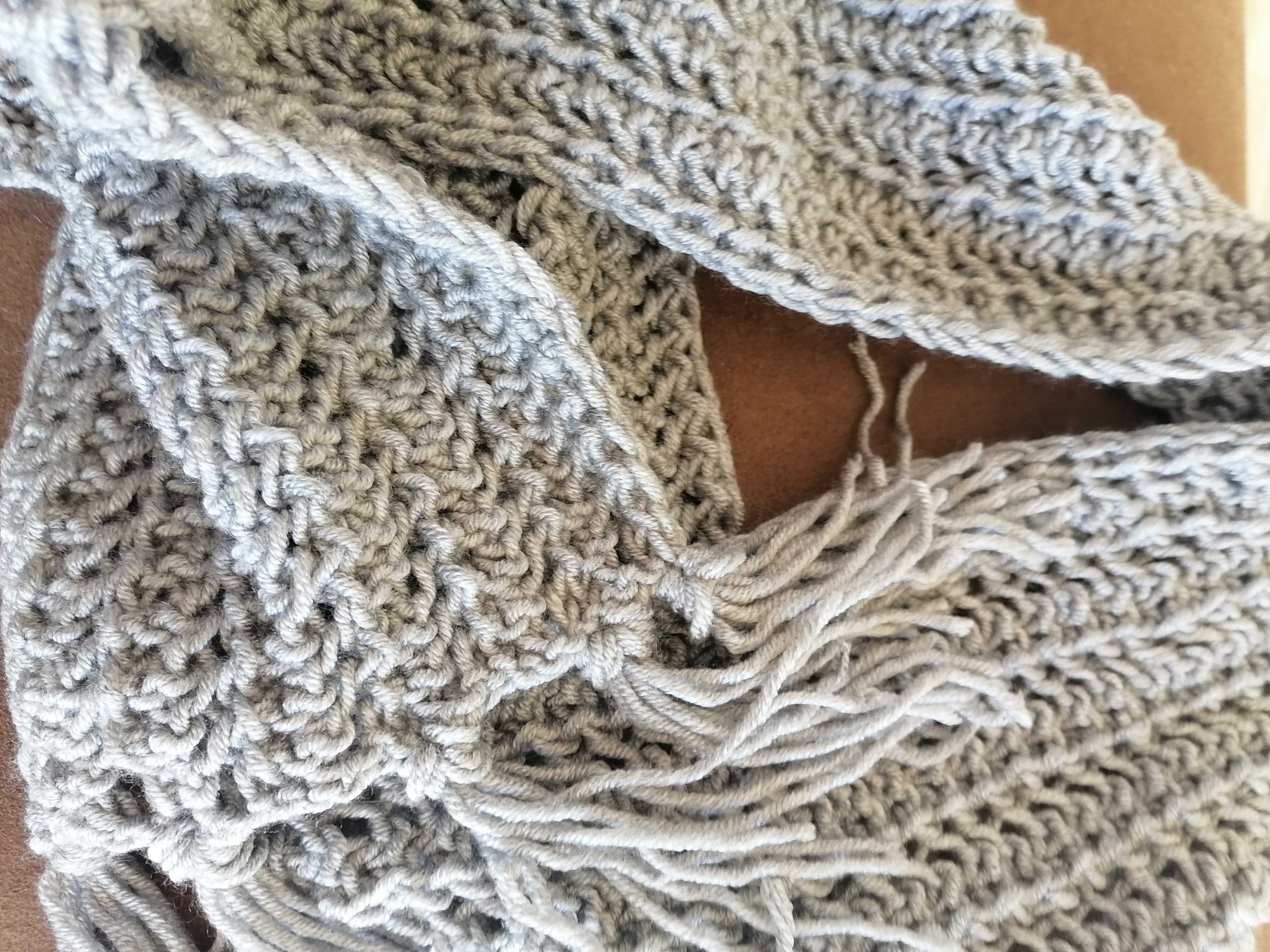 Ръчно плетена шал