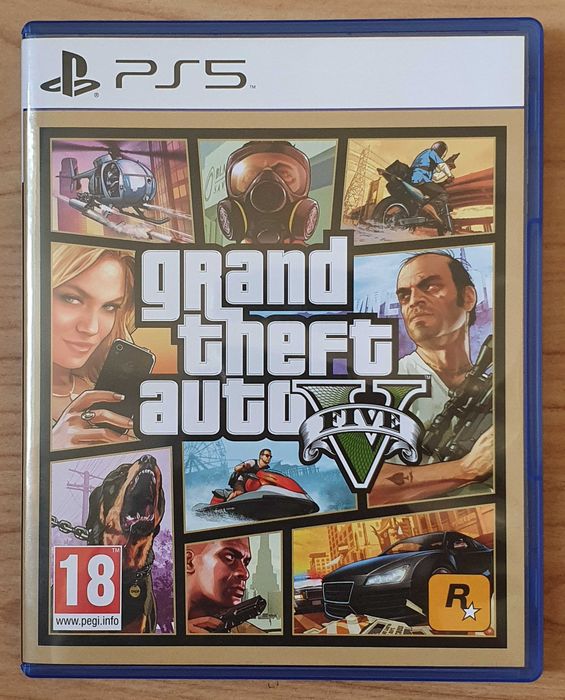 GTA 5 Grand Theft Auto V PS5 Playstation 5 Плейстейшън диск игра коли