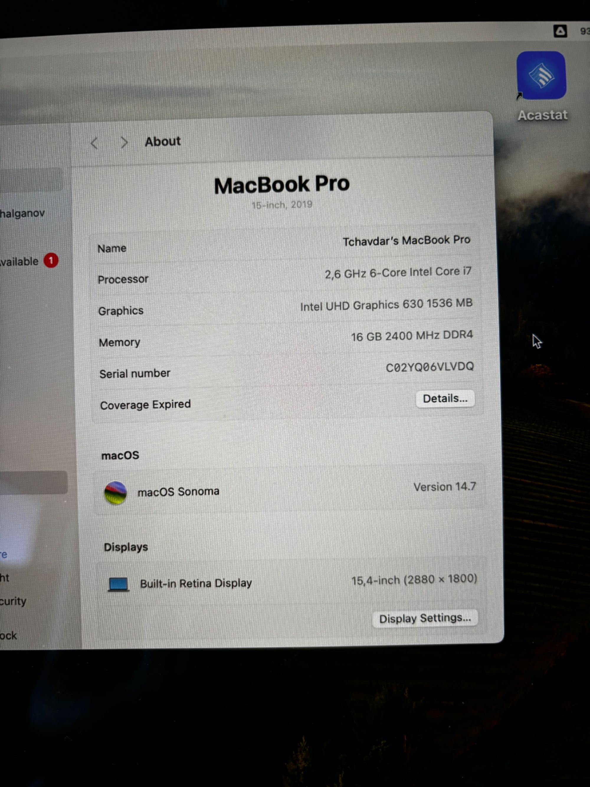 MacBook Pro 2019