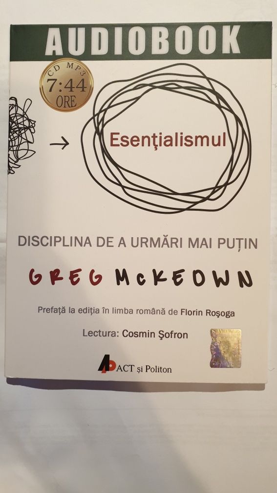 Greg McKeown - Esentialismul, CD audiobook