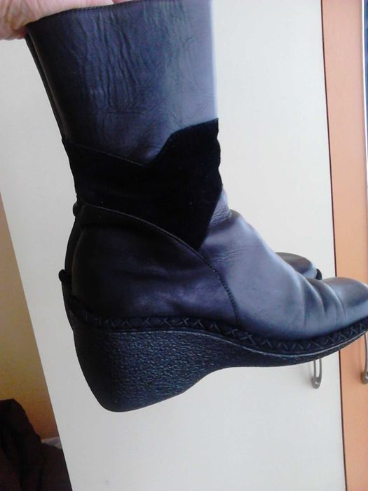 Естествена кожа ортопедични ботуши Номер 38 стелка 24.5см
