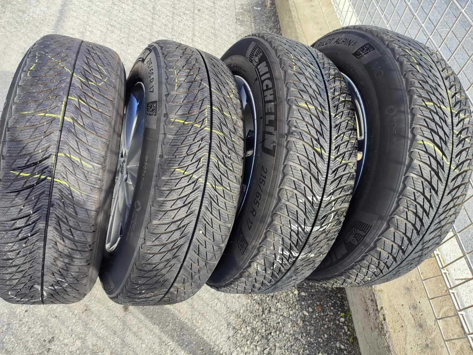 244 - 4бр. Алуминиеви джанти 17'' 5x108 с гуми 215/65R17 Opel
