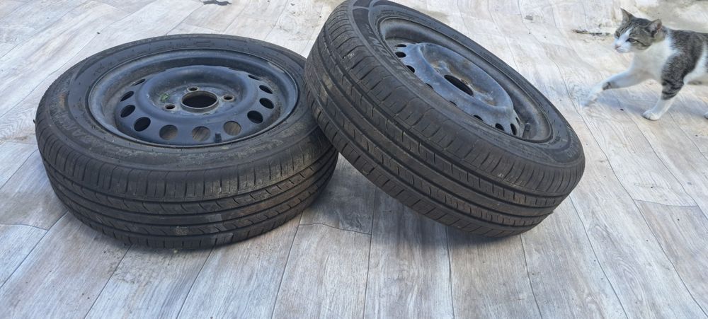 Продам или обмен на 15 дюйм, новые шины с дисками 14 дюймов 2штуки