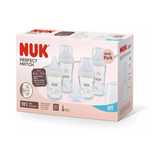 NUK Perfect Match Сет 5 стъклени шишета - 2х120мл. + 2х230мл.+ допълни