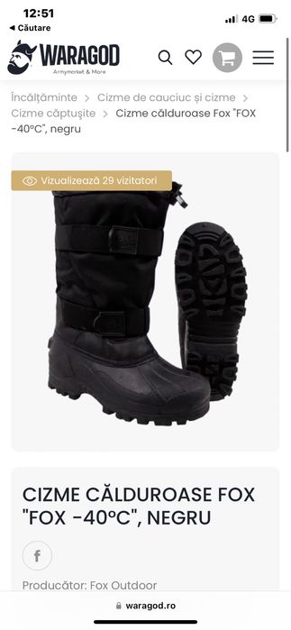 Cizme calduroase fox xtreme thinsulate barbati