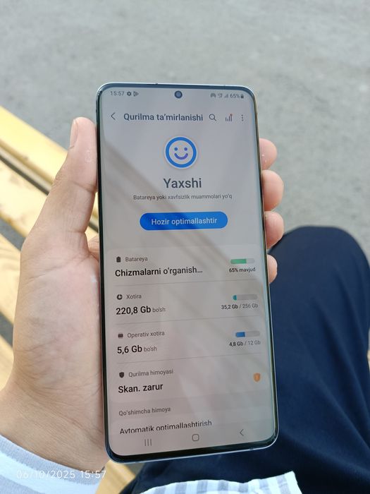 Samsung S20 Plus 5G 12/256 GB. IMEI roʻyxatdan oʻtgan