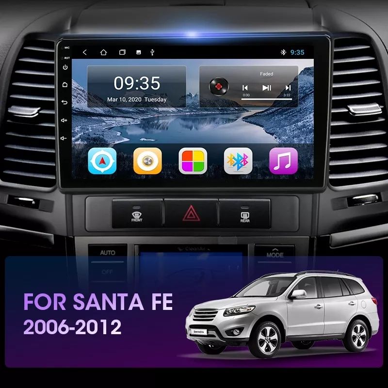 Hyundai Santa Fe мултимедия Android GPS Навигация