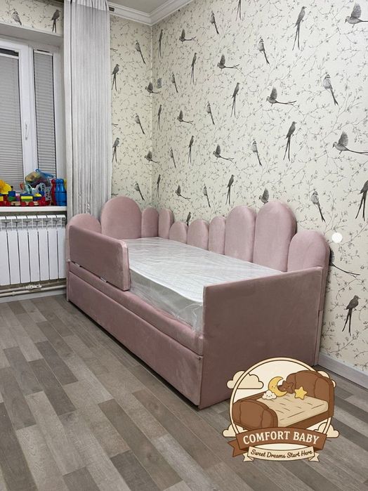 Детская мягкая кровать ПЕЧЕНЬКИ