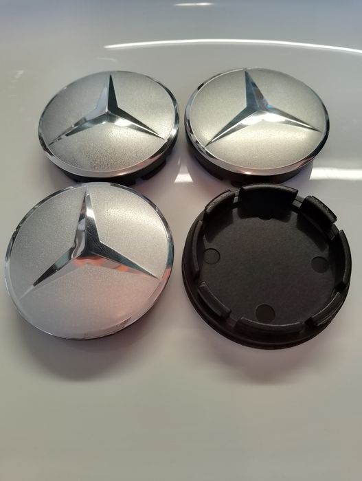 Капачки за джанти Мерцедес сиви декоративни тапи за джанти 52/55