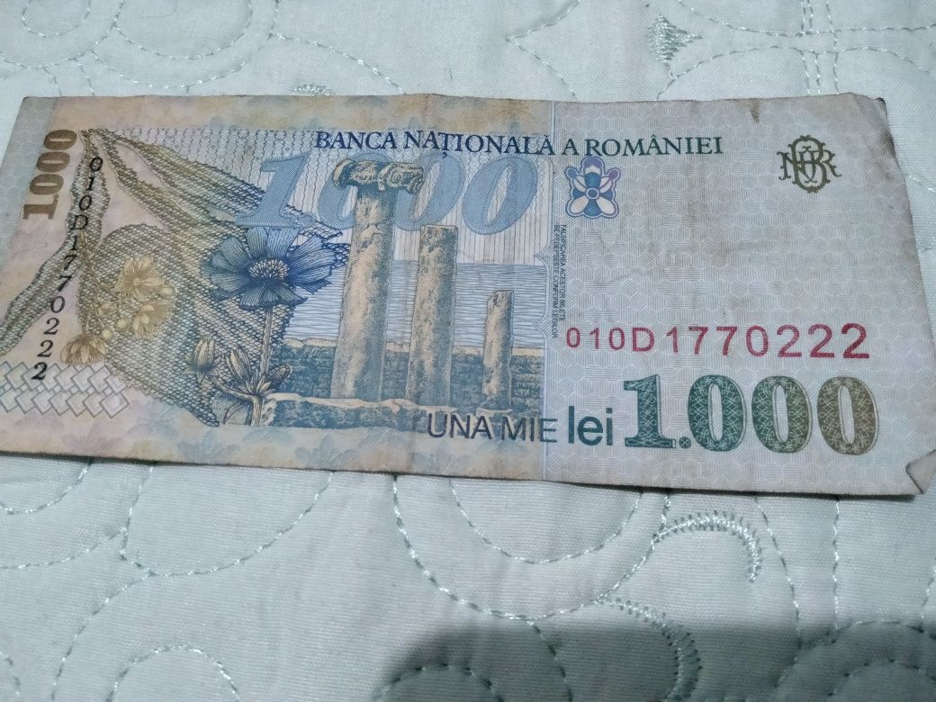 Bancnote cu Eminescu de 1000 lei