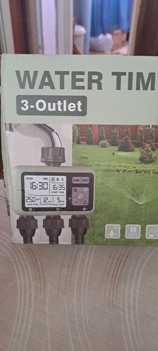 Таймер за капково. Програматор за напояване/поливане, 3 зони, IPX4, ме