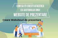 Creare siteuri web de prezentare / Creare magazin online Promovare seo