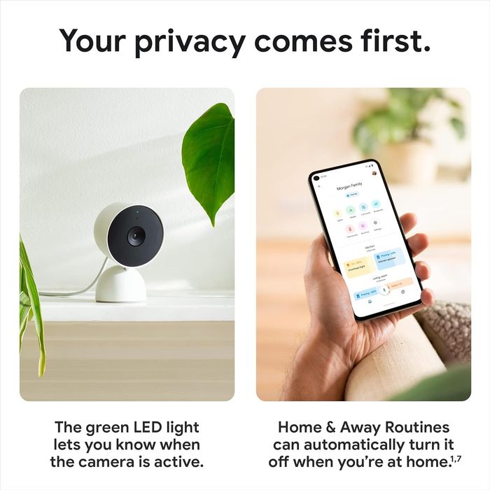 Camera supraveghere interior GOOGLE NEST Cam 2nd gen. Control vocal