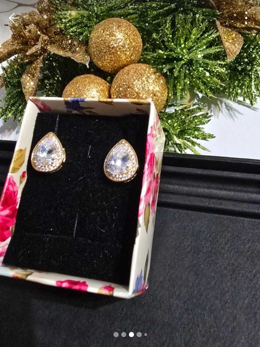 Cercei placati cu aur 14 karate