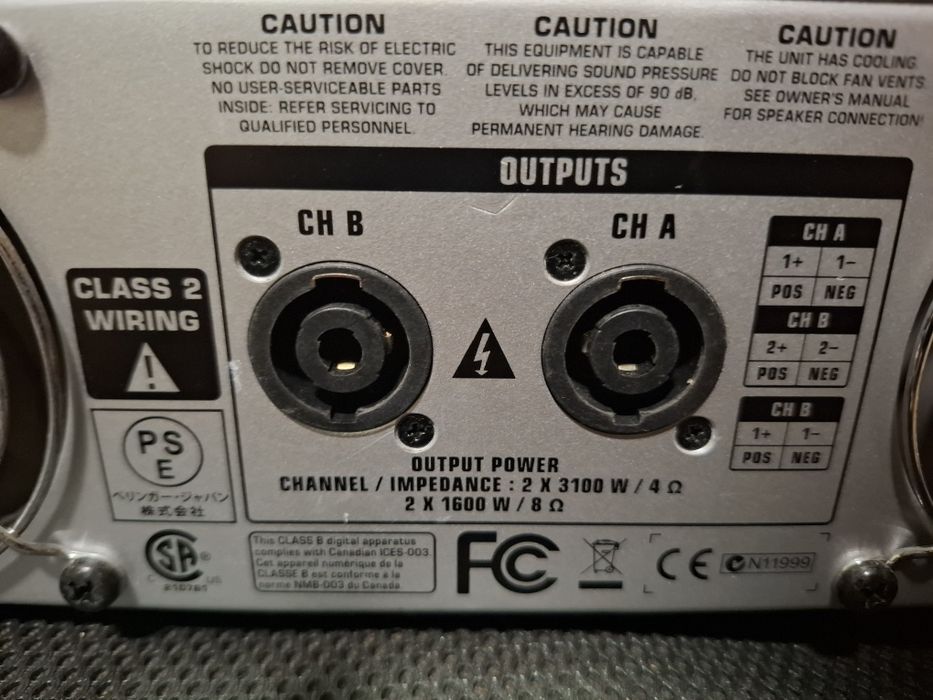 Putere amplificator behringer nu nx 6000
