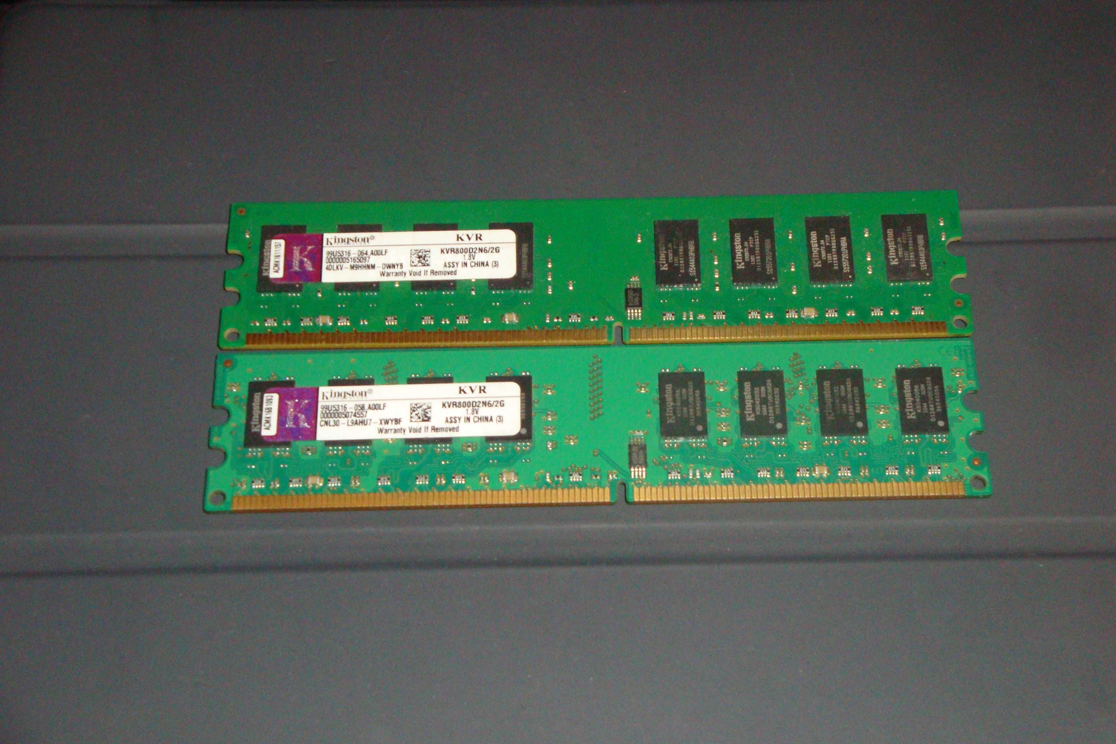 set memorii ram calculator ddr2 kingston 4gb 800nhz kvr800d2n6/2g