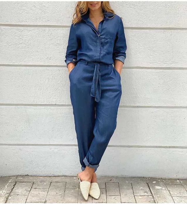Bodysuit din denim pentru femei