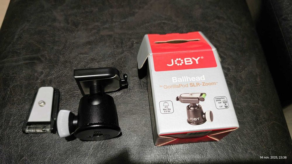 JOBY Ballhead cap de trepied, tip bila, potrivit pentru orice trepied
