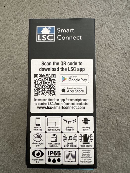 Cameră IP cu alimentare solară LSC Smart Connect