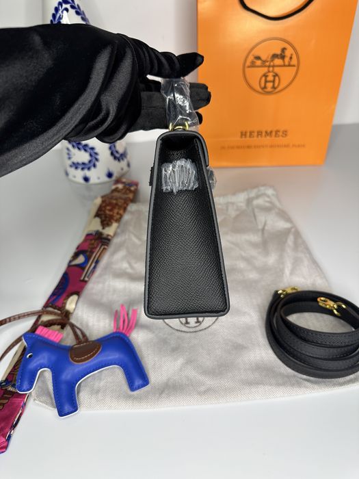 Geanta de lux HERMES Kelly mini 19  cm piele naturala 100% cadou c:60