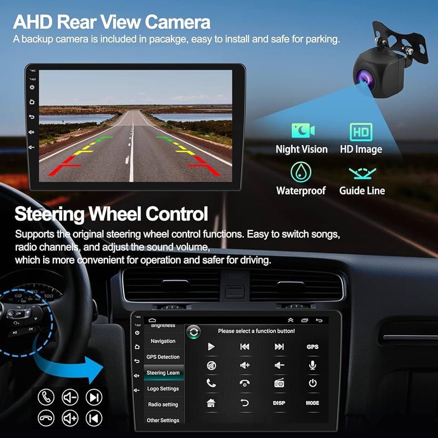 Мултимедия за кола 7 инча Android с AHD камера за задно виждане