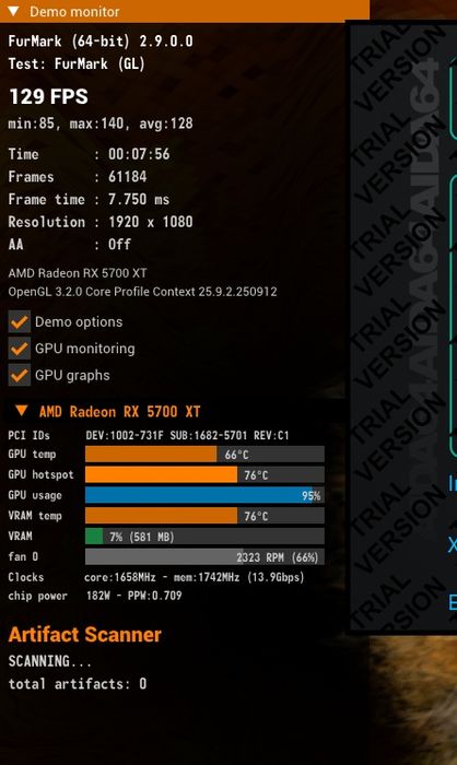 Placă video Rx 5700xt