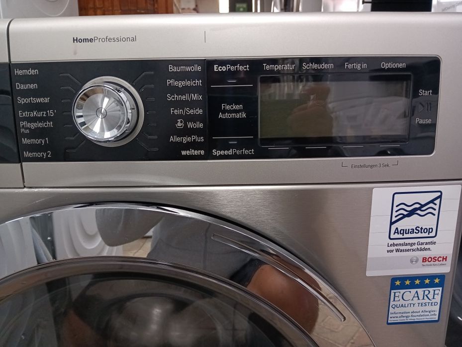 Иноксова пералня Бош Bosch Home Professional 9кг А+++ Made in Germany