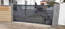 Garduri de diferite modele (panou stil jaluzele, sipca metalica tabla)