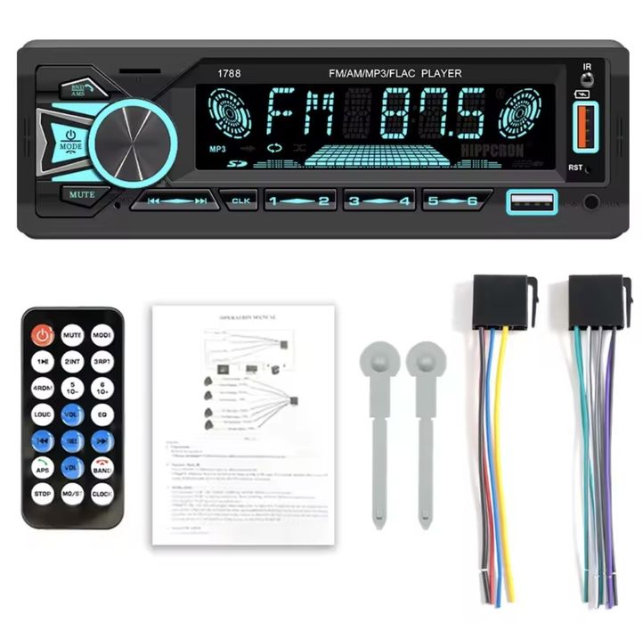 MP3 auto cu 7 culori bluetooth