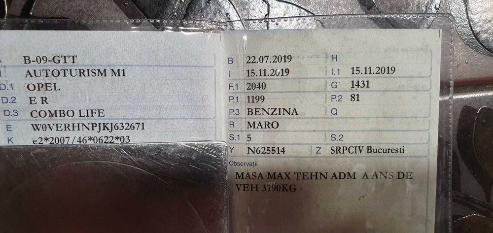 Opel Combo Life 2019
