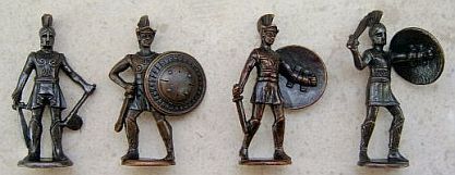 Колекция от метални фигурки на войници от шок. яйце Киндер Сюрприз KI