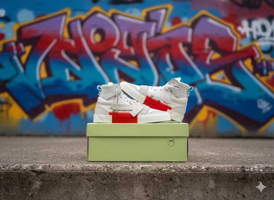 Adidasi Off White High Court 3.0 - Adidasi Premium - Piele Naturala