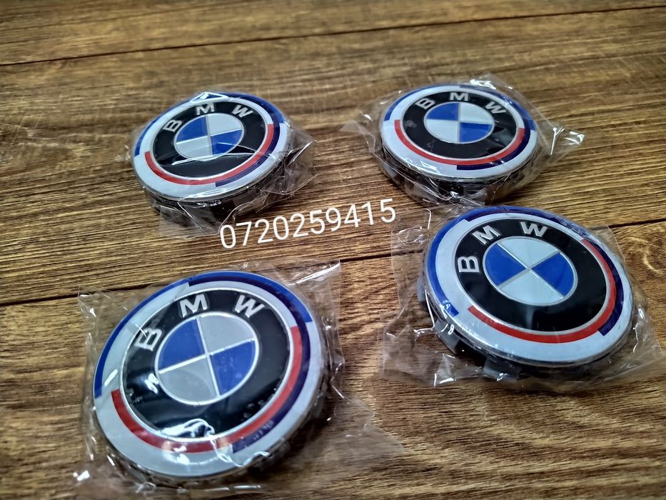 Set 4 Capace sigla BMW, 68mm