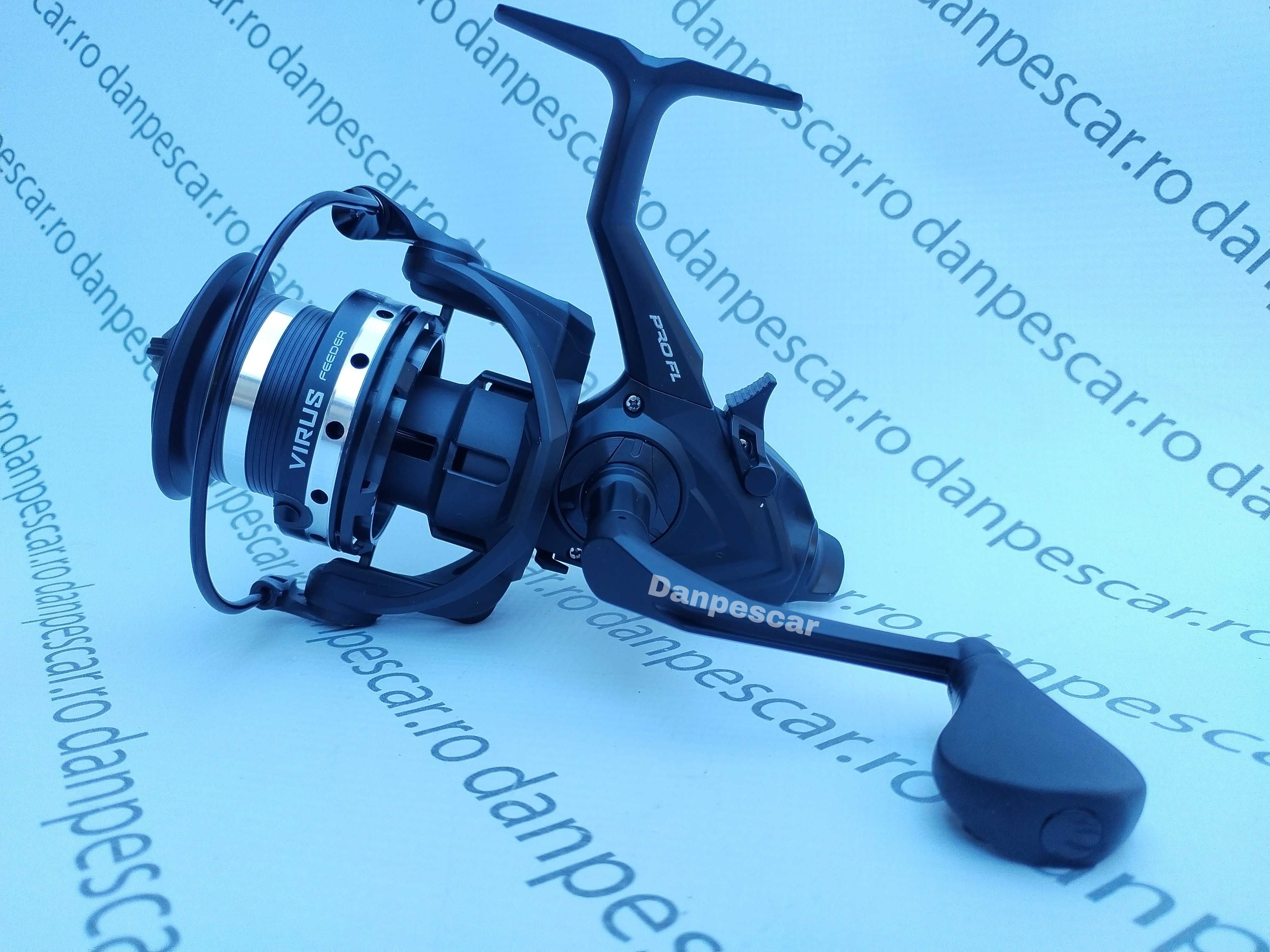 SET 4 Mulinete Feeder si Crap PRO FL VIRUS VF6500 Long Cast+baitrunner