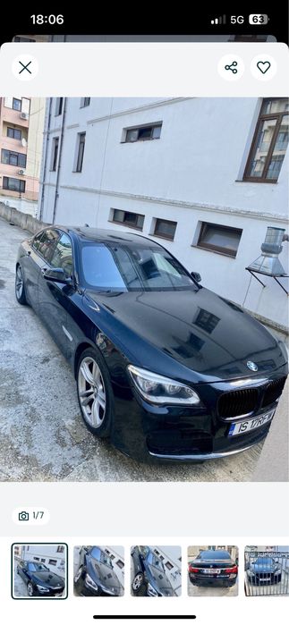 Bmw Seria 7 750D 2012 Motor Defect Sonorizare B&O