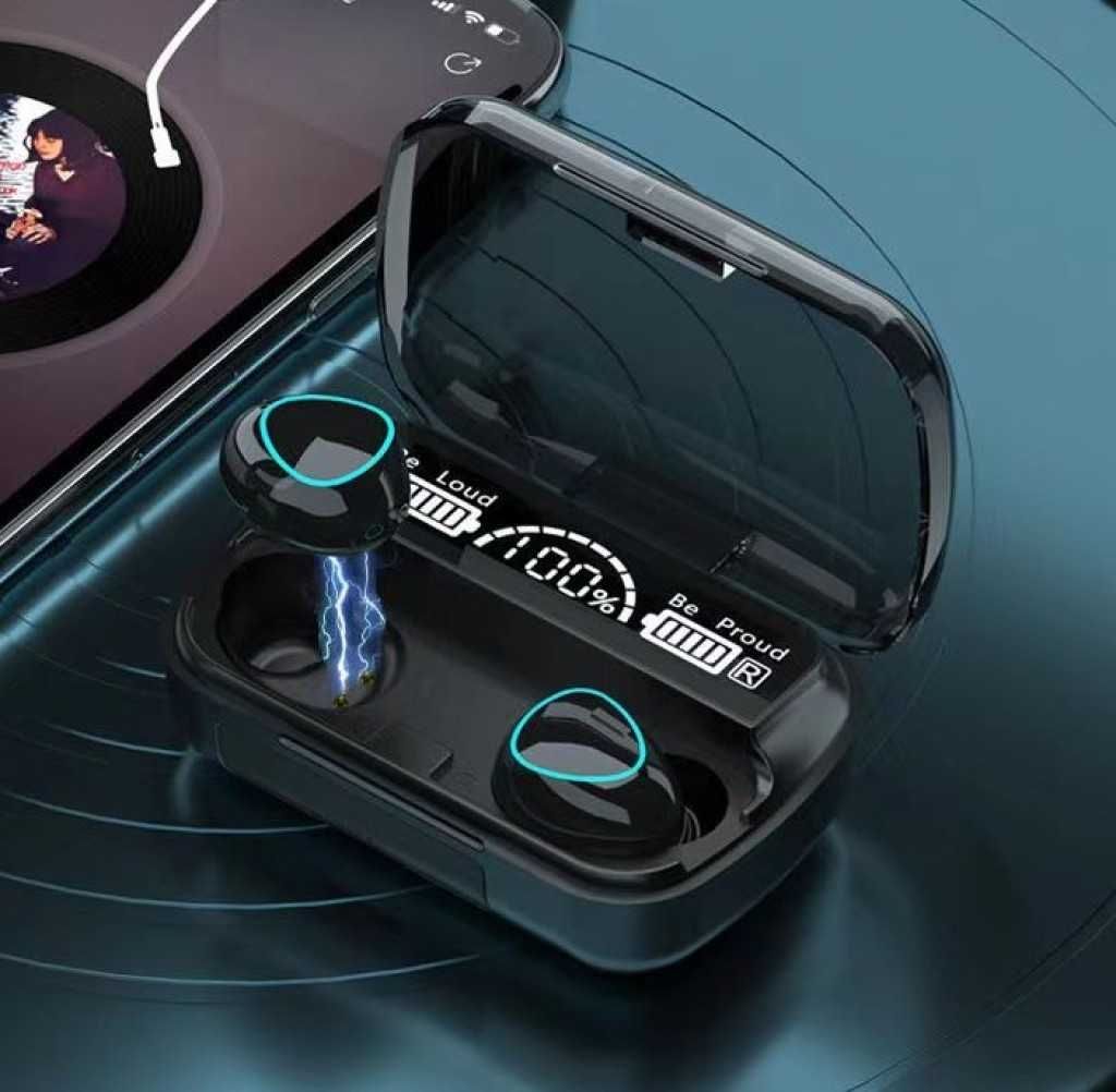 Безжични bluetooth слушалки с LED цифров дисплей