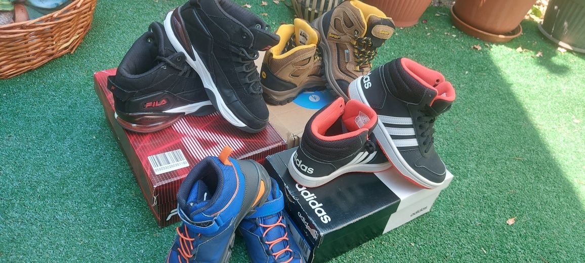Кецове adidas, FILA, Туристически обувки HI-Tec