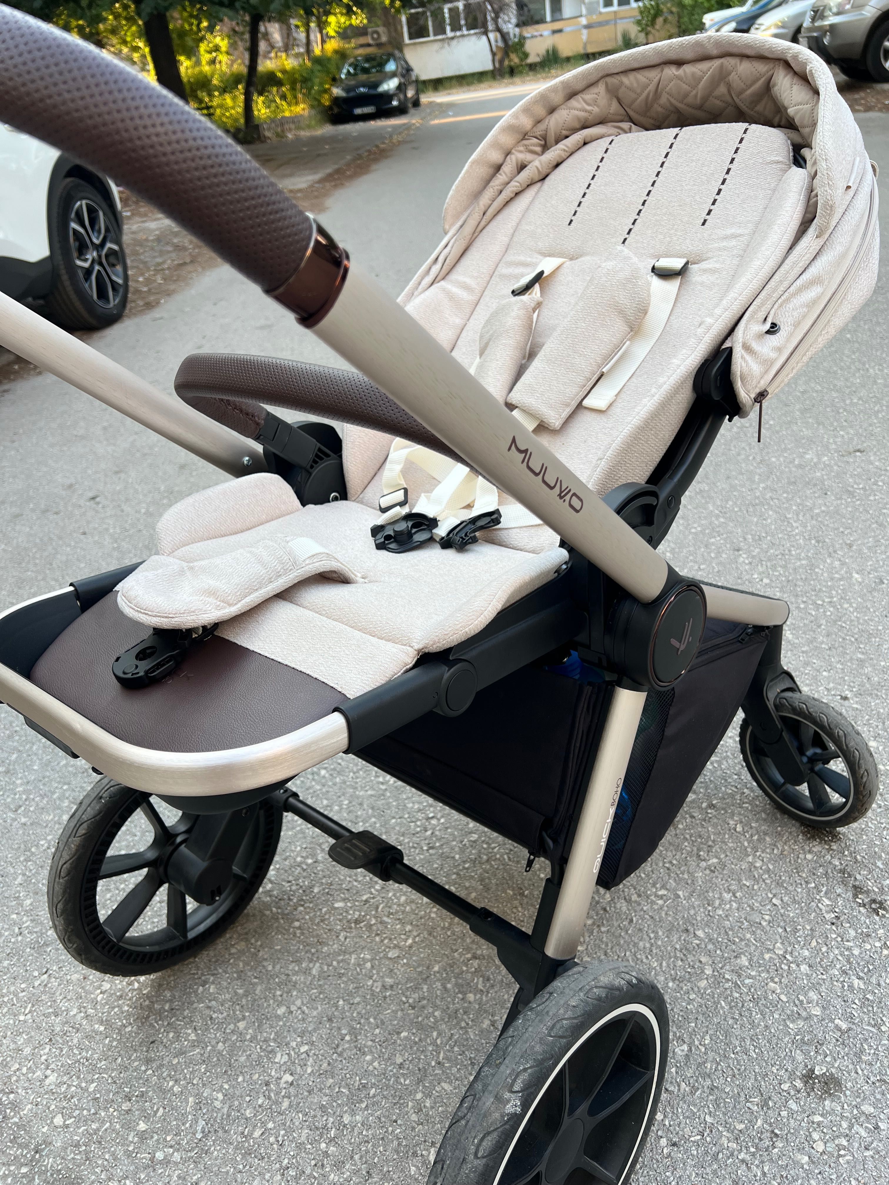 Бебешка количка 2в1 Quick BOHO Brown - Muuvo