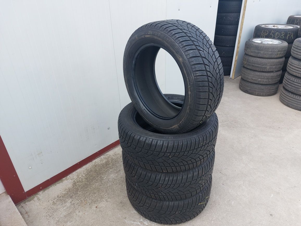 125 lei bucata! Set anvelope M+S/IARNA 225 55 17 Dunlop