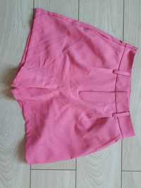 Pantaloni roz cu talie înaltă