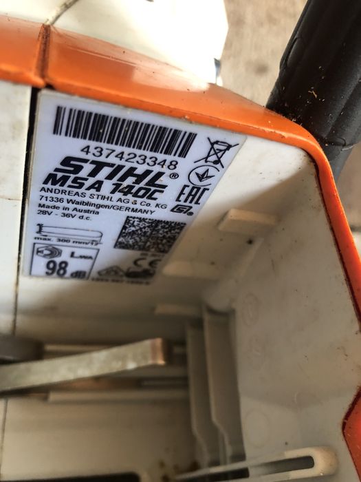 Stihl msa 140 stare foarte buna de functionare. Folosit putine ore .