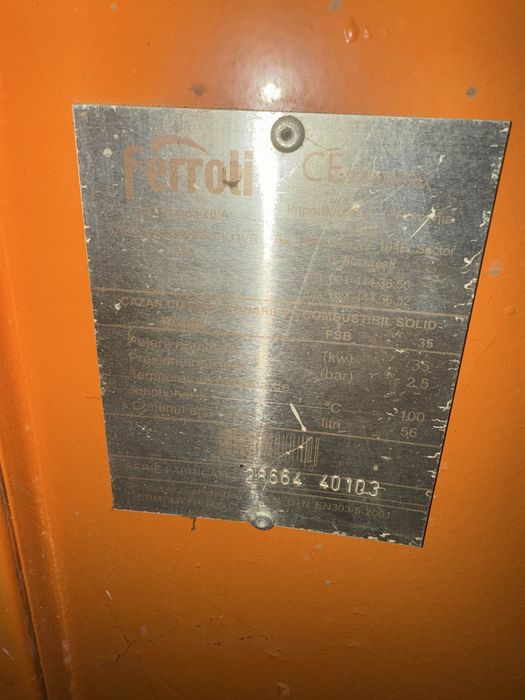 Centrala Ferroli 35 kw alimentare pe sus